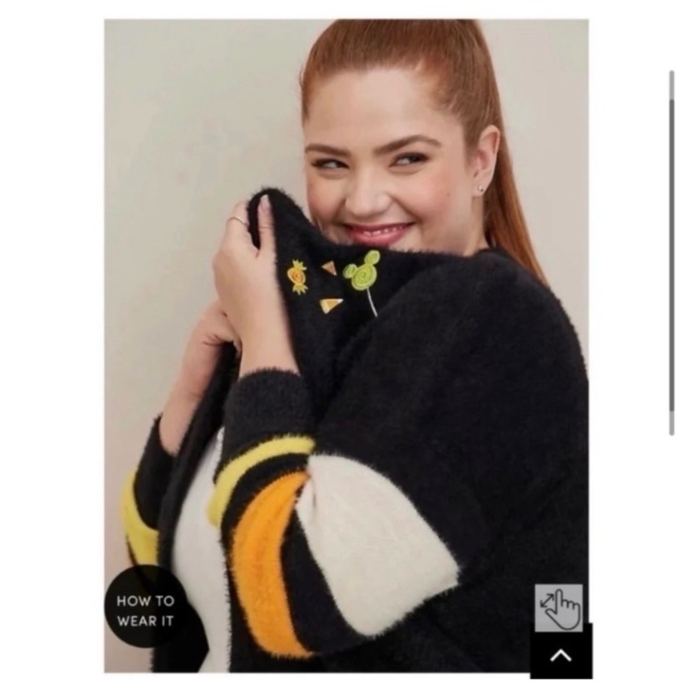 TORRID Disney Halloween Minnie Mouse Cardigan Sweater - Picture 3 of 12